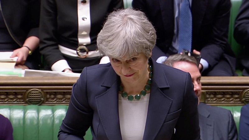 El Parlamento británico vota en contra de abandonar la UE sin acuerdo por un escaso margen