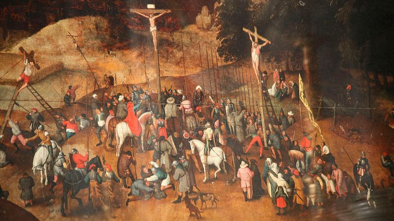 La policía italiana sustituye por una copia la 'Crucifixión' del pintor Brueghel el Joven y evita su robo