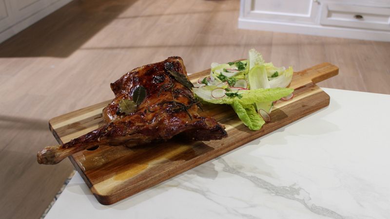 Receta de "cordero asado a la miel de romero" de Dani Garc�a