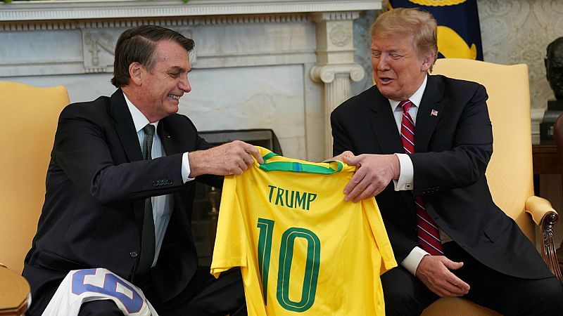 Trump apoya la entrada de Brasil en la OCDE y lo convertirá en un aliado militar preferente