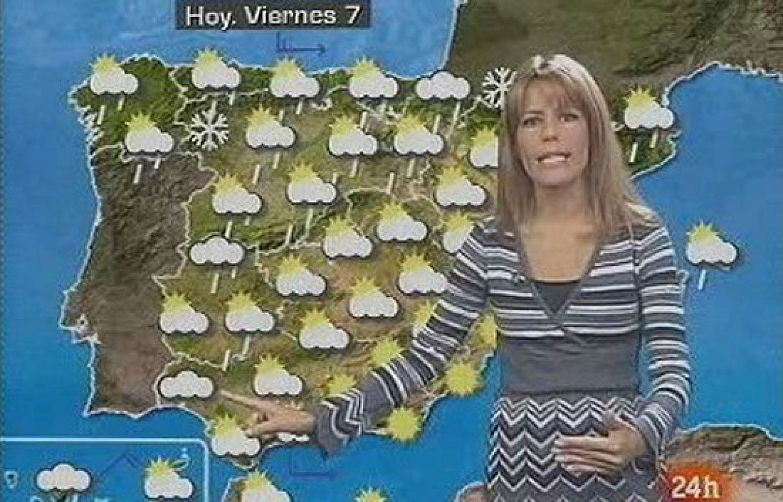 Este viernes se prevén lluvias en el tercio norte que se irán extendiendo al interior de la Península.