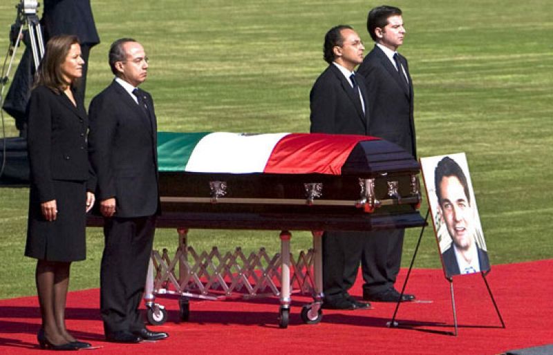 Funeral de Estado para el secretario del Interior de México, el español Juan Camilo Mouriño