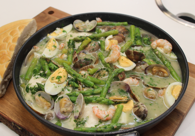 Receta de "merluza en salsa verde" de Dani Garca