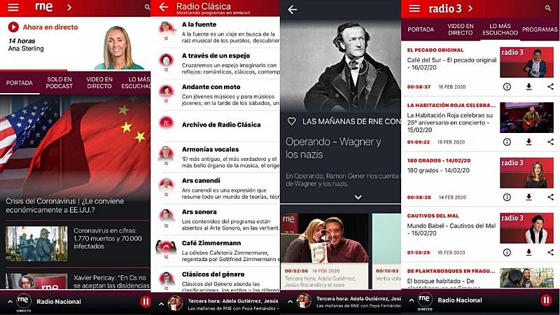Descubre todo lo que ofrece la 'app' de Radio Nacional de España