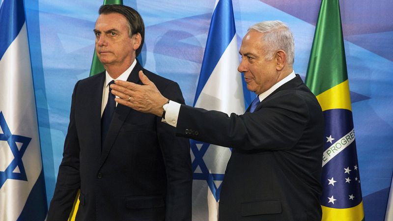 Israel anuncia que Brasil abrirá una oficina diplomática en Jerusalén y Bolsonaro precisa que será comercial