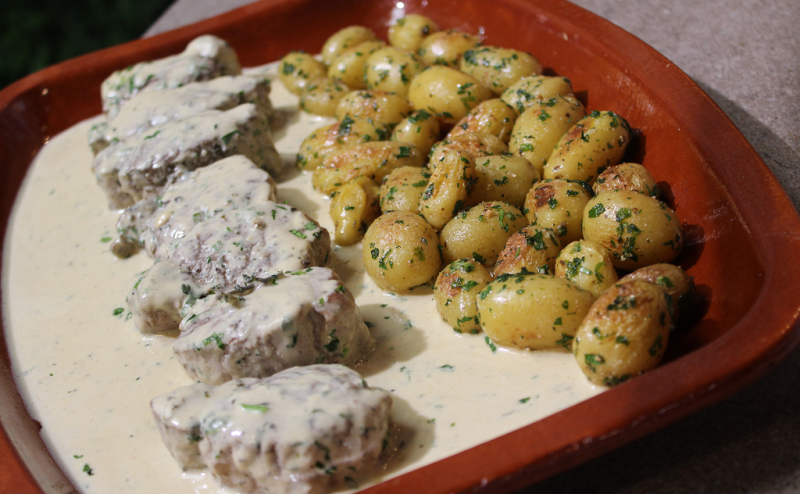 Receta de "solomillo con salsa de mostaza" de Dani Garc�a