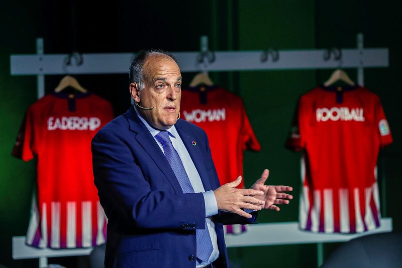 Tebas: "Si el problema es LaLiga, LaLiga se aparta del fútbol femenino"
