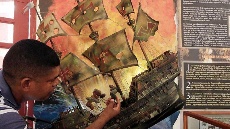 Un tribunal colombiano embarga el tesoro del galeón español San José