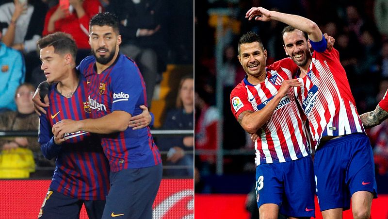 Barça y Atlético ponen emoción a la Liga antes de enfrentarse en el Camp Nou