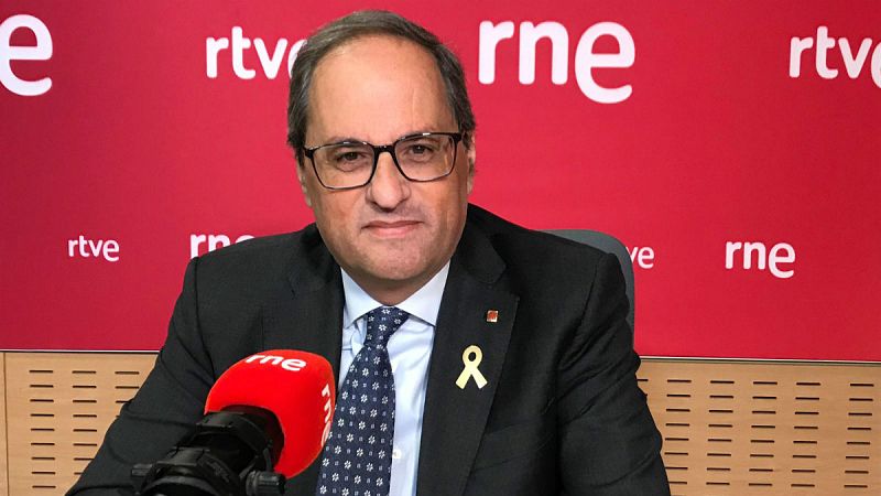 Quim Torra: "Reto al resto de la oposición a que presenten una moción de censura"