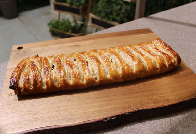 Receta de "hojaldre de espinacas, bacon y queso" de Dani Garca