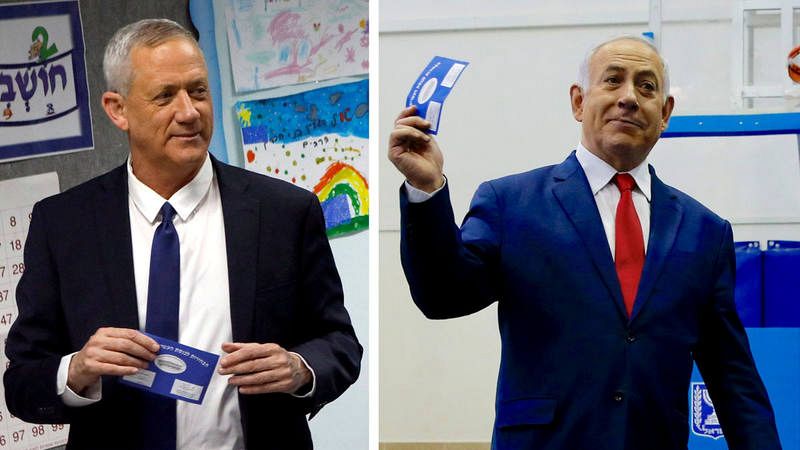 Netanyahu se acerca a su quinto mandato en Israel tras su empate técnico con Gantz