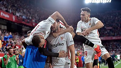 Tablero deportivo - Los goles del Sevilla F.C. 3 Real Betis 2 - Escuchar ahora