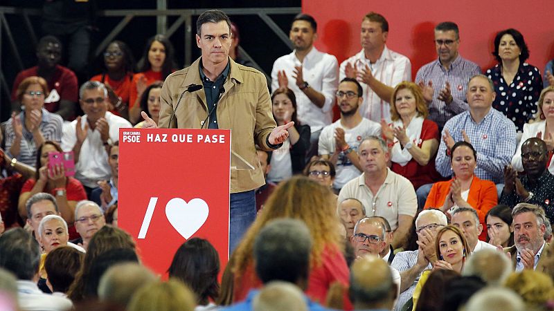 Sánchez ve "muy cerca" una mayoría que le permita gobernar en solitario frente a "una derecha" con "cero futuro"