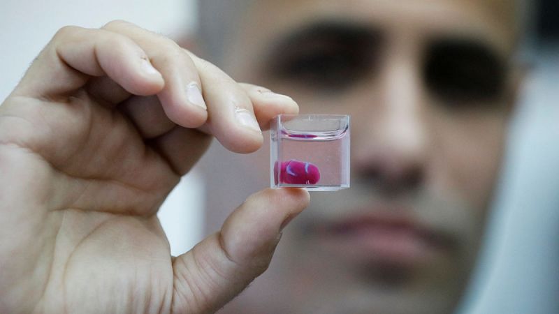 Científicos israelíes crean con una impresora 3D el primer corazón que palpita