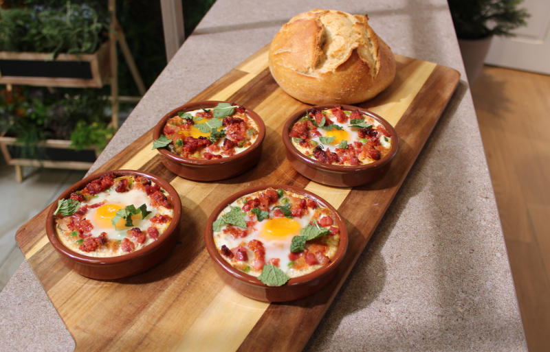 Receta de "huevos a la flamenca" de Dani Garc�a