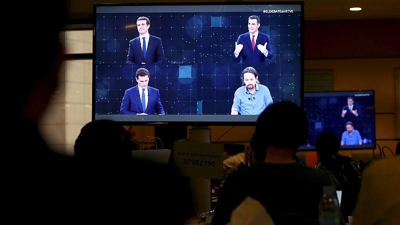 ¿Qué propuestas han hecho Sánchez, Casado, Iglesias y Rivera durante el debate en RTVE?
