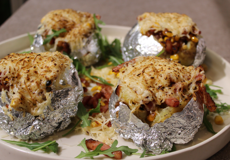 Receta de "patatas asadas rellenas" de Dani Garca