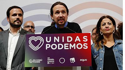 Iglesias plantea como "imprescindible" entrar en el gobierno de Snchez y le afea haber citado primero a la "derecha"