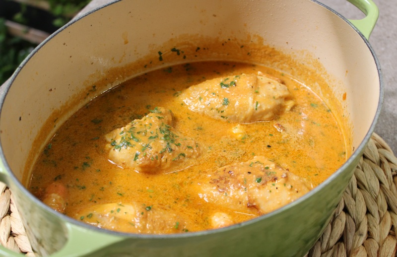 Receta de "pollo con cigalas" de Dani Garc�a