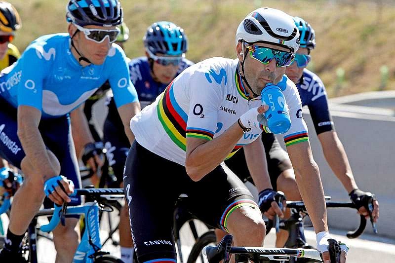 Valverde, baja para el Giro por lesión