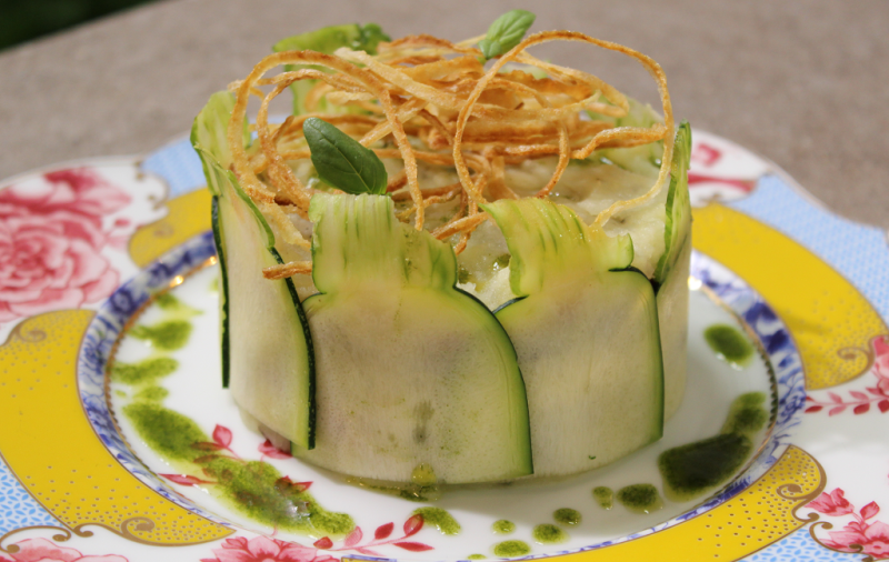 Receta de "timbal de verduras" de Dani Garc�a