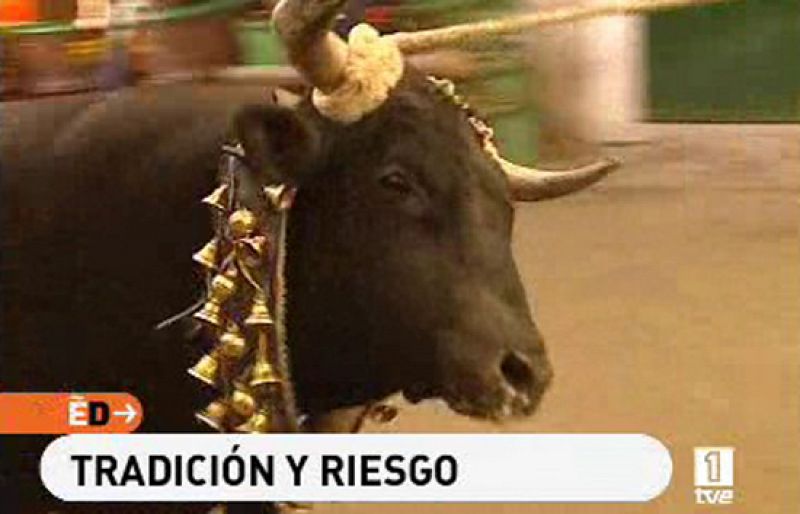 La fiesta de "el toro ensogao"