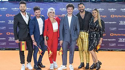 As ha sido la alfombra naranja de la Welcome party...ya ha empezado Eurovisin!