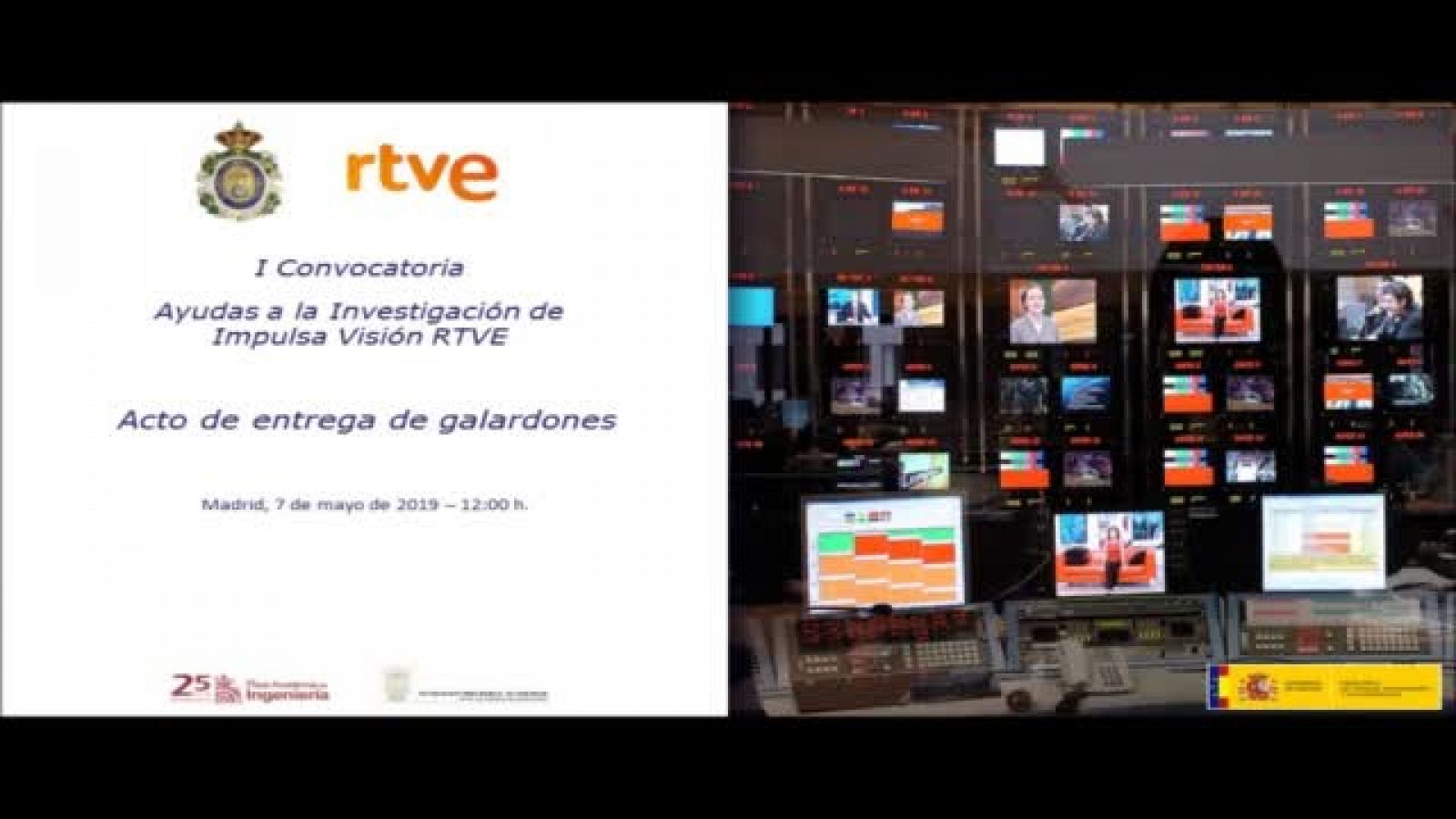 RTVE entrega los diplomas de la I Convocatoria de Impulsa Visin Ayudas a la Investigacin