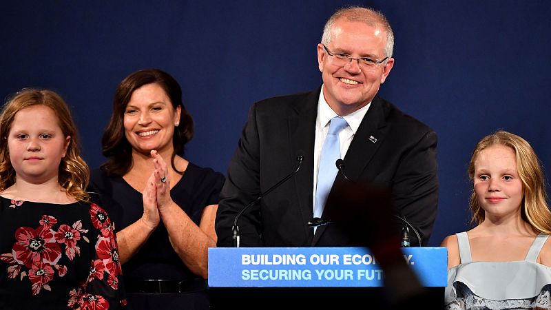 La coalición conservadora liderada por el primer ministro gana las elecciones en Australia