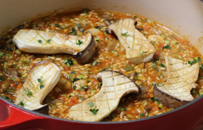 Receta de "arroz con setas" de Dani Garc�a