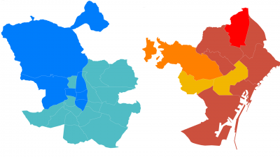 As votaron los vecinos de las principales capitales, distrito a distrito