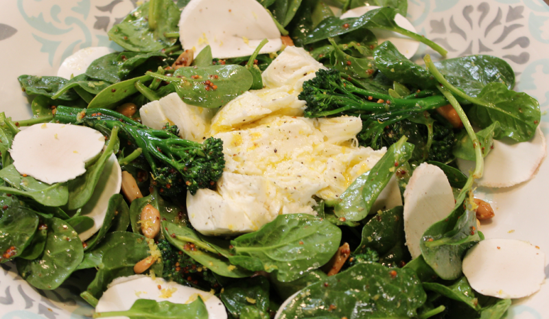 Receta de "ensalada de espinacas" de Dani Garc�a