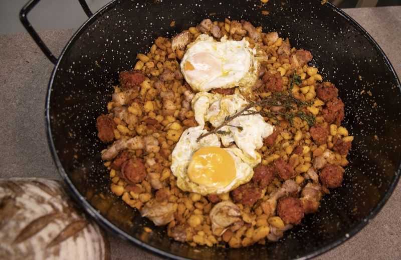 Receta de "migas del pastor" de Dani Garc�a