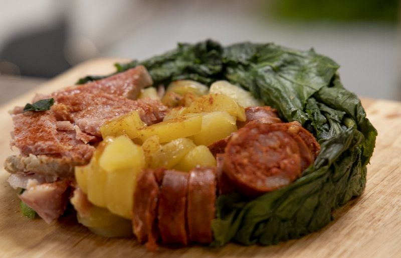 Receta de "lac�n con grelos" de Dani Garc�a