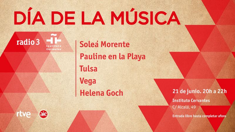 Radio 3 celebra el Día de la Música en el Instituto Cervantes con la mujer como protagonista