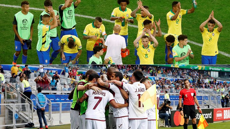 Brasil arrolla a Perú y Venezuela consigue el pase ganando a Bolivia