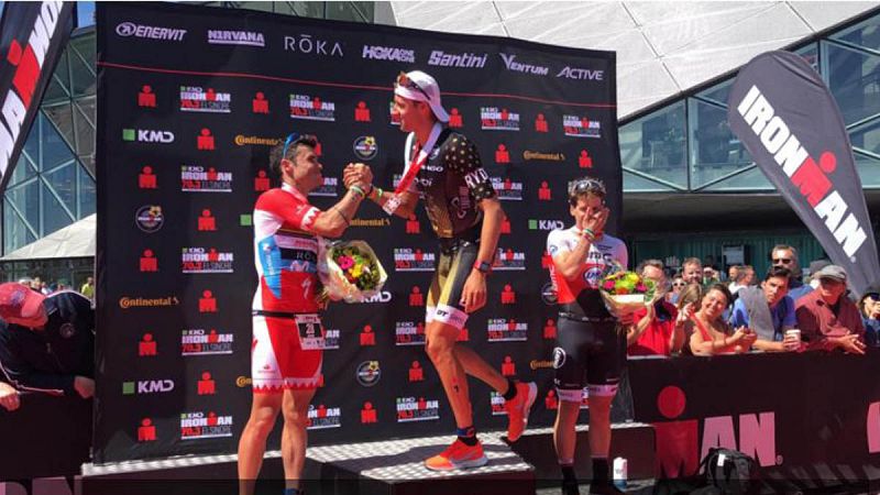 Gómez Noya, subcampeón de Europa de Medio Ironman; Pablo Dapena, tercero