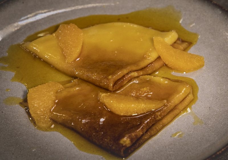 Receta de "crepes suzette" de Dani Garca