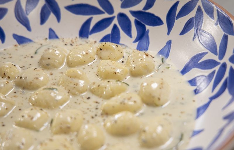 Receta de "�oquis con queso" de Andrea Tumbarelllo