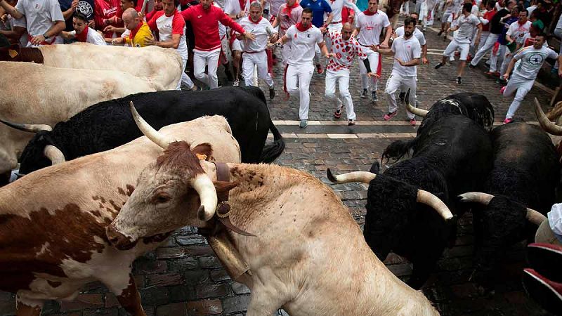 Ganadería Puerto de San Lorenzo, emoción y peligro para abrir los Sanfermines