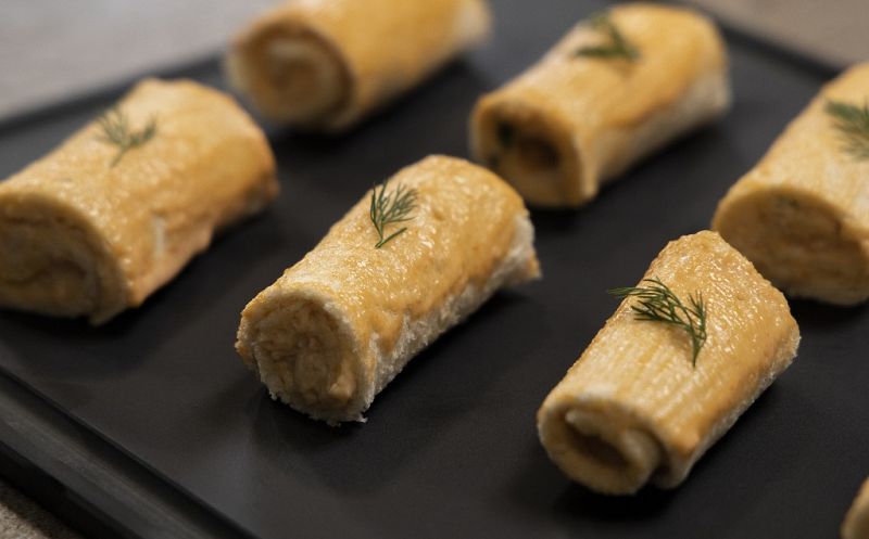 Receta de "brazo de gitano de ensalada de cangrejo" de Dani Garc�a