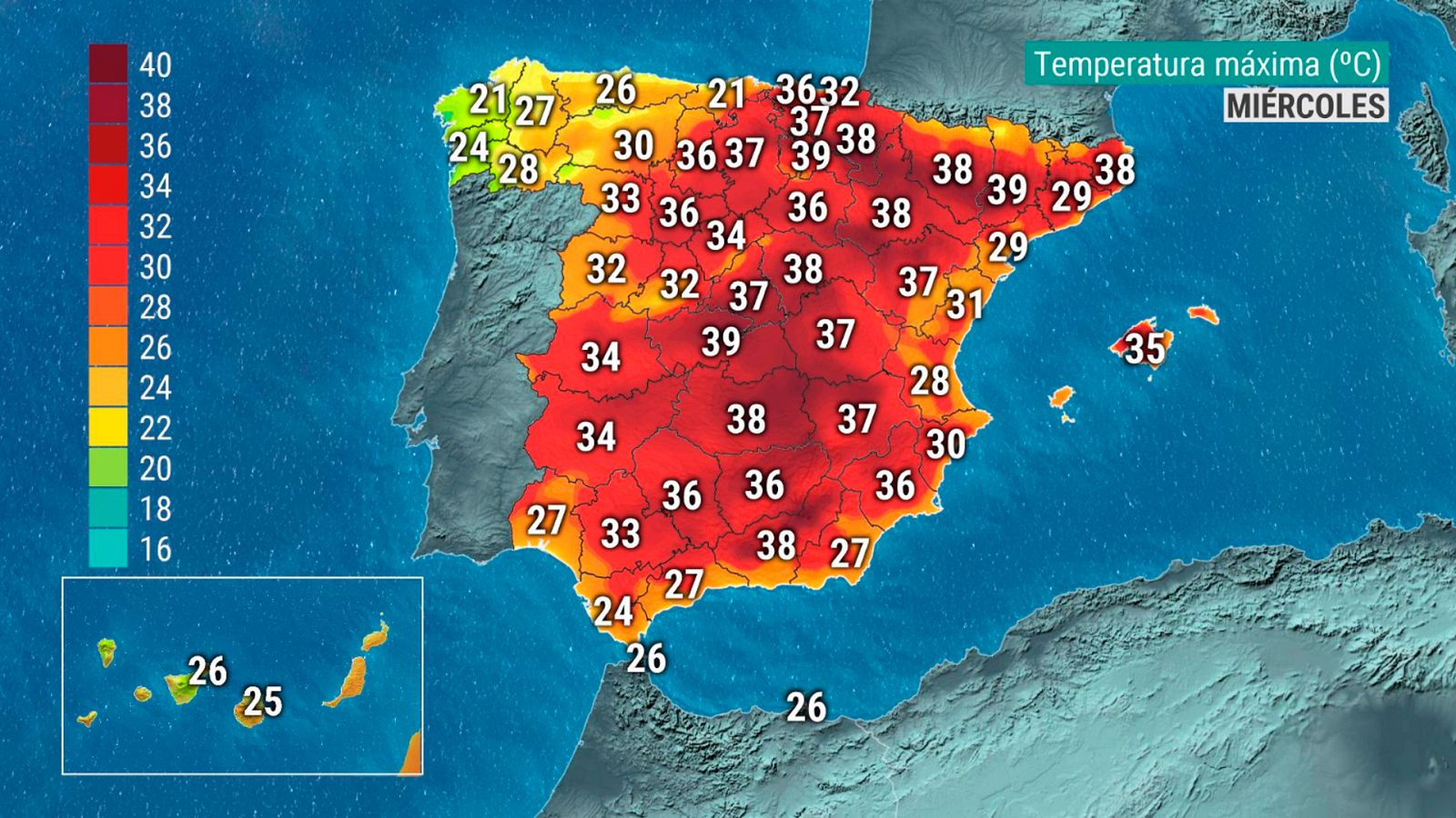 Hoy, temperaturas significativamente altas en el nordeste peninsular