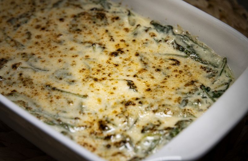 Receta de "espinacas a la crema" de Dani Garc�a