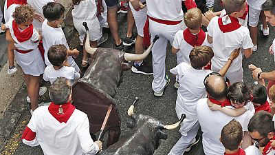 Los encierros 'txiki', los Sanfermines para ni�os
