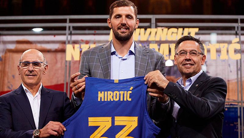 Mirotic, presentado por el Barça: "He escogido lo mejor para mí y mi familia"