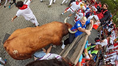 Ocho corneados y unos cabestros con demasiado protagonismo en los Sanfermines