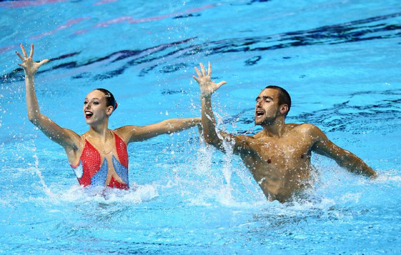 García y Ribes se meten en la final de dúo mixto libre