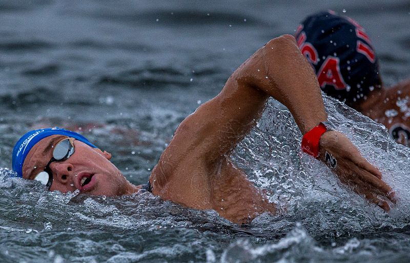 El nadador Alberto Martínez, séptimo en la final de aguas abiertas 25 km