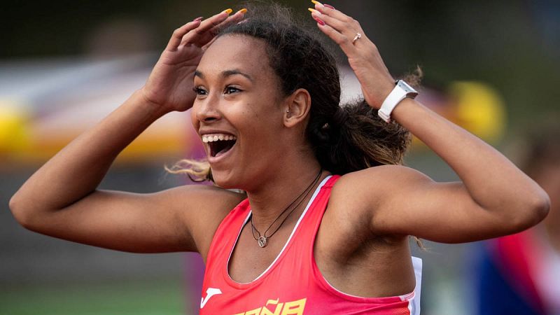 María Vicente, campeona de Europa sub-20 de heptatlón y récord nacional absoluto